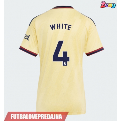 Lacne Ženy Futbalové dres Arsenal Ben White #4 2026-27 Krátky Rukáv - Tretina